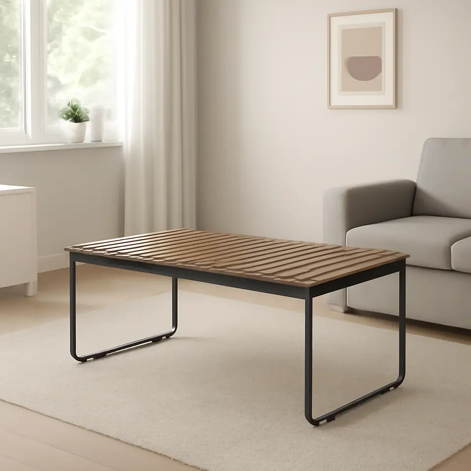 Møbelmontering VÄSMAN Bord med tillægsplader, udendørs, lysebrun med bejdse, 135/190×74 cm | Billig & Hurtig i København