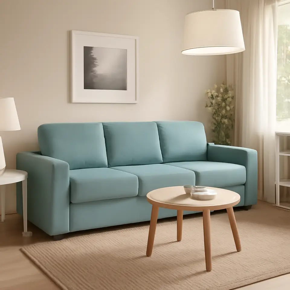 Møbelmontering BÅRSLÖV 3-pers. sovesofa, Tibbleby lys turkisgrå | Billig & Hurtig i København