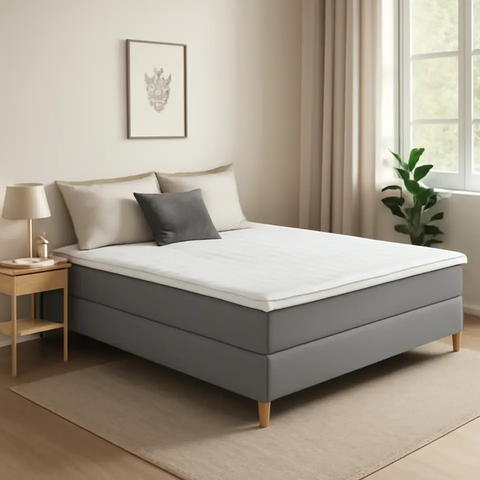 Møbelmontering Kontinentalseng 180x200cm VEKSA PC75 grå-23 DREAMZONE | Samling af Møbler i Rødovre & Kbh