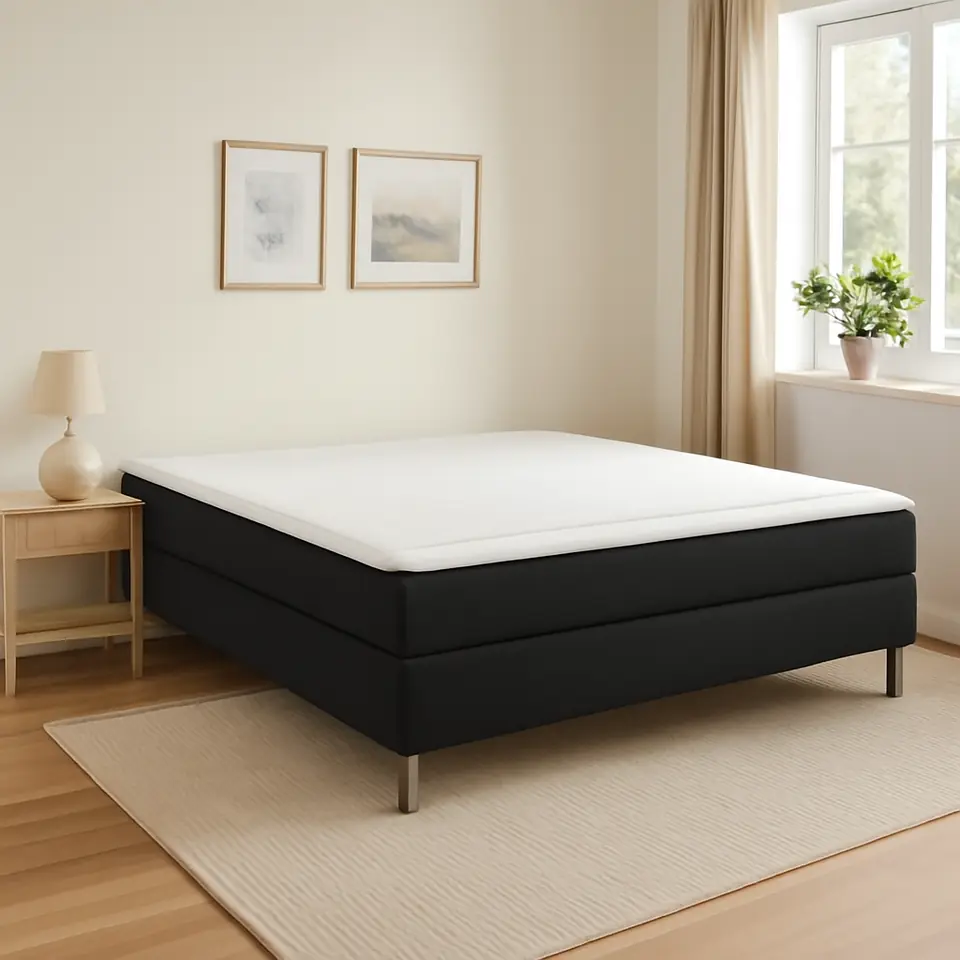 Møbelmontering Kontinentalseng 180x200cm TYSSA PC60 koldskum sort-08 | Professionel Møbelmontør