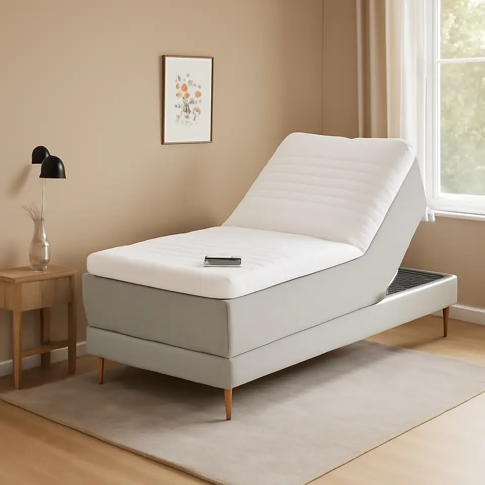 Møbelmontering Elevationsseng 90x200cm DUNLOPILLO NEA E200 grå-32 | Få et tilbud i dag