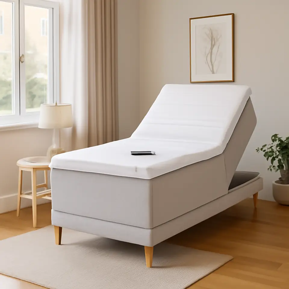 Møbelmontering Elevationsseng 90x200cm DUNLOPILLO OSA E300 grå-32 | Fast Pris i Storkøbenhavn