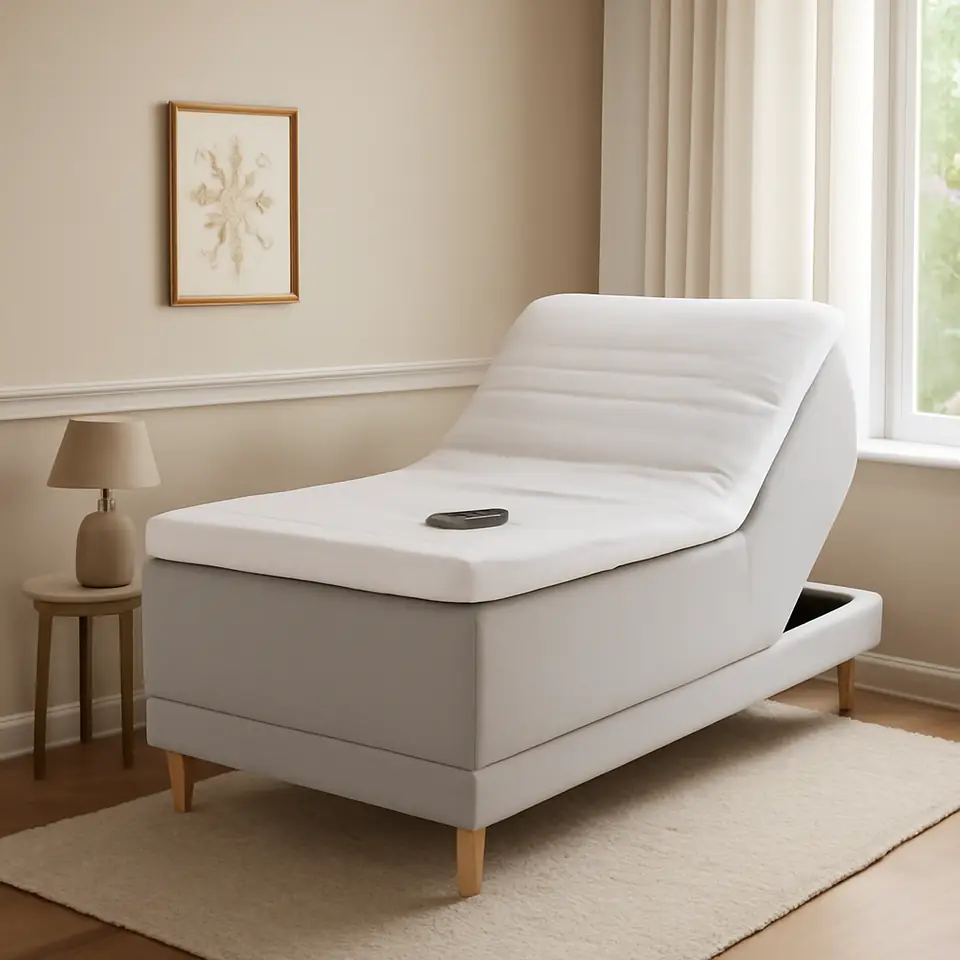 Møbelmontering Elevationsseng 90x200cm DUNLOPILLO OSA E300 grå-32 | Professionel Møbelmontør