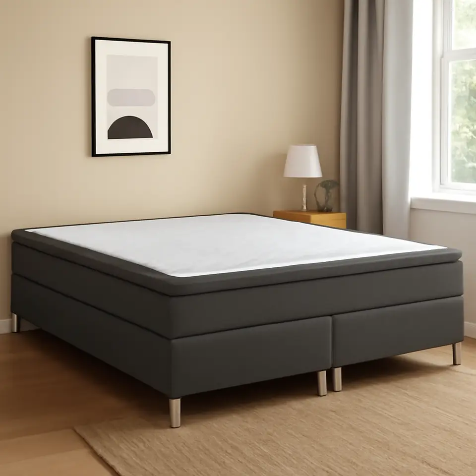 Møbelmontering Kontinentalseng 180x200cm SOKNA GC35 grå-40 LATEX | Professionel Møbelmontør