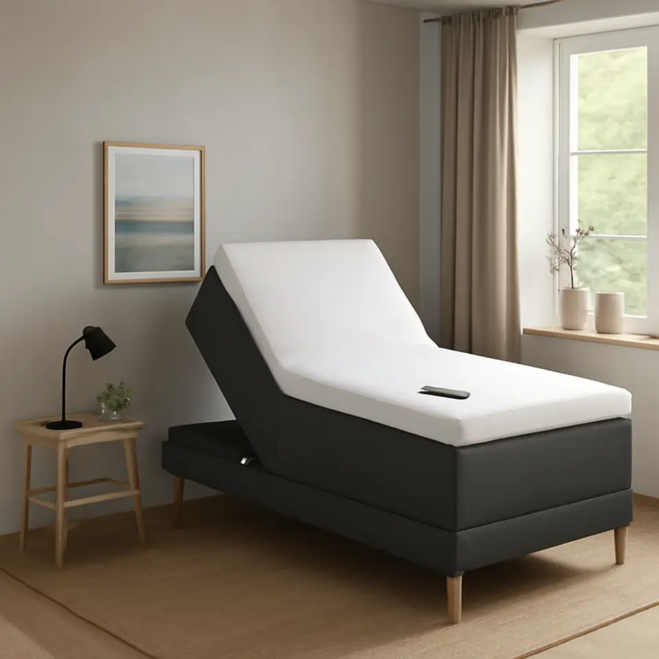 Møbelmontering Elevationsseng 90x200cm DUNLOPILLO OSA E300 grå-54 | Samling af Møbler i Rødovre & Kbh