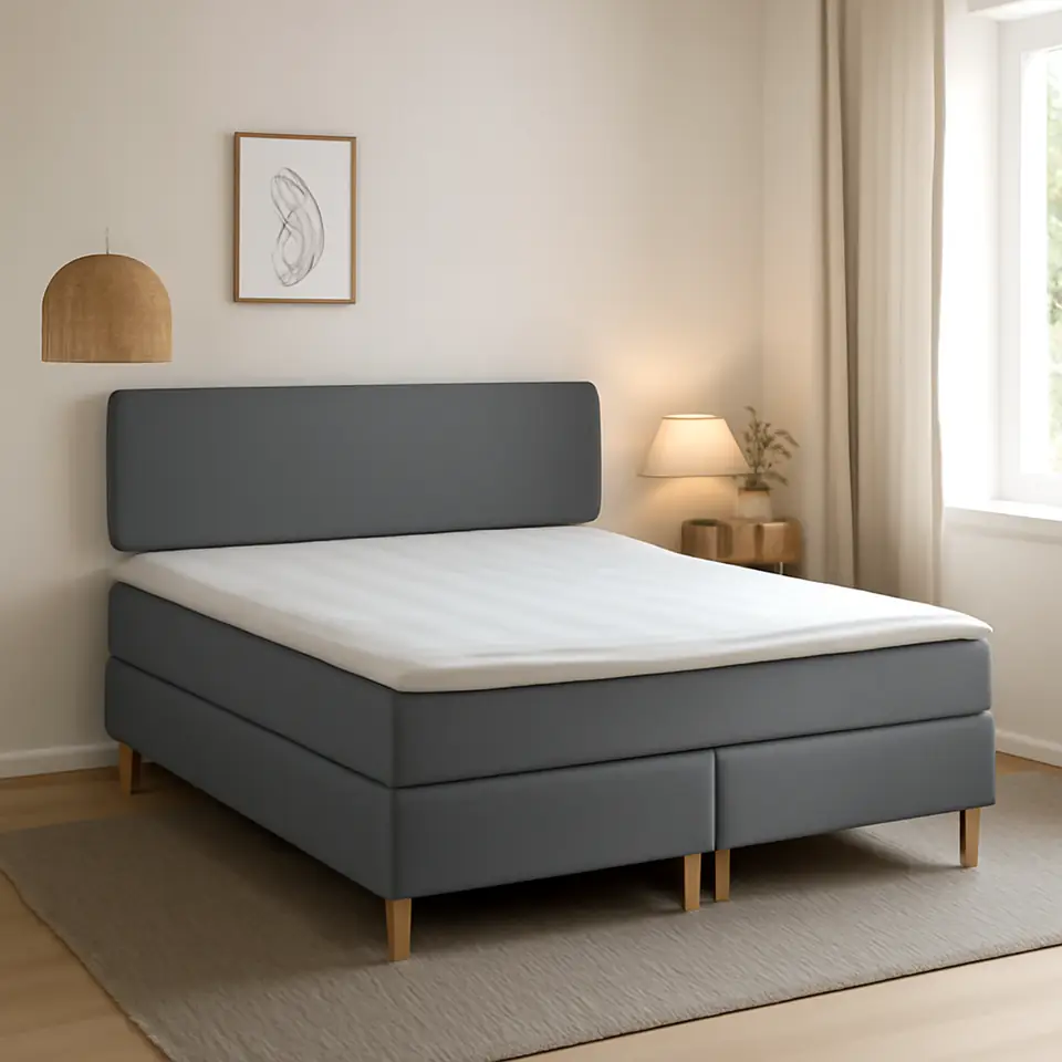 Møbelmontering Kontinentalseng 180x200cm LYGNA GC30 grå-23 DREAMZONE | Samling af Møbler i Rødovre & Kbh