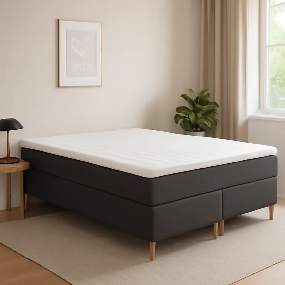 Møbelmontering Kontinentalseng 180x200cm LYGNA GC30 grå-40 DREAMZONE | Fast Pris i Storkøbenhavn