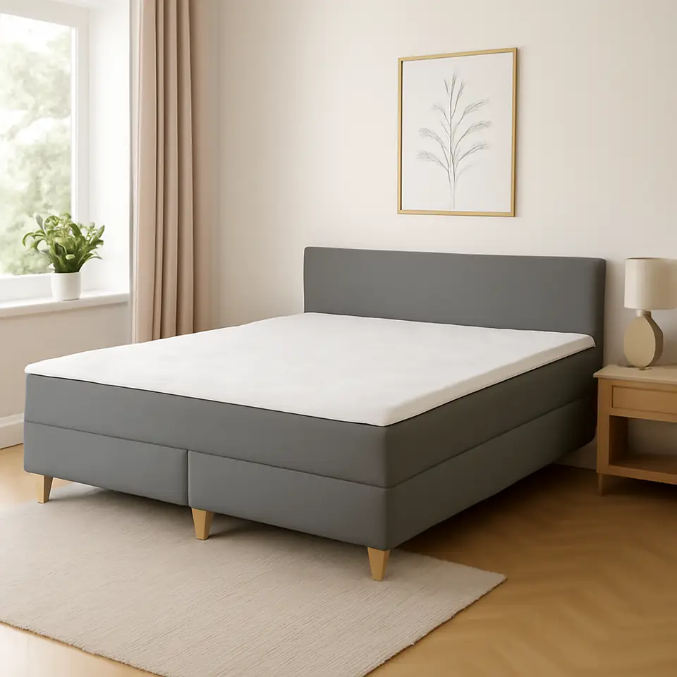 Møbelmontering Kontinentalseng 180x200cm NEVLA GC5 grå-23 DREAMZONE | Professionel Møbelmontør