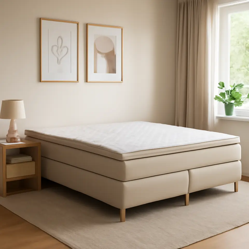 Møbelmontering Kontinentalseng 180x200cm HEMLA GC75 sand-91 LATEX | Billig & Hurtig i København
