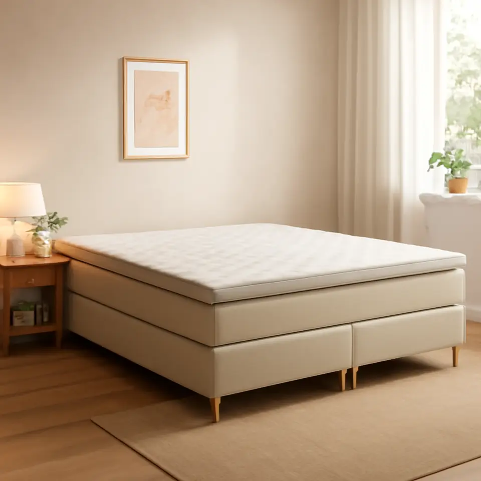 Møbelmontering Kontinentalseng 180x200cm HEMLA GC75 sand-91 LATEX | Få et tilbud i dag