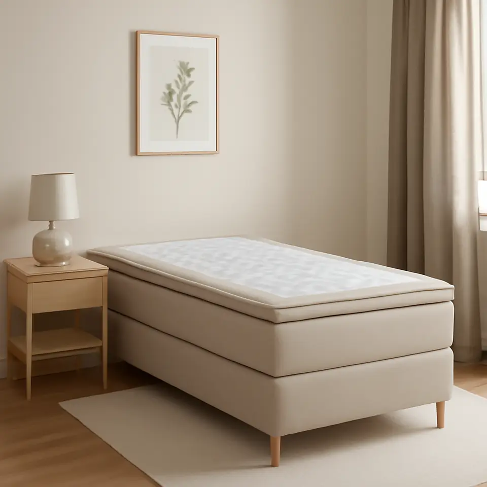 Møbelmontering Kontinentalseng 90x200cm HEMLA GC75 sand-91 MEMORY | Få et tilbud i dag