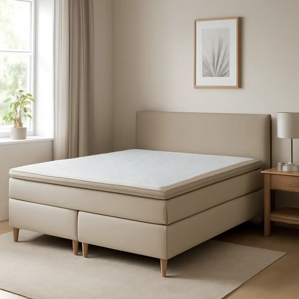 Møbelmontering Kontinentalseng 180x200cm HEMLA GC75 sand-91 MEMORY | Professionel Møbelmontør