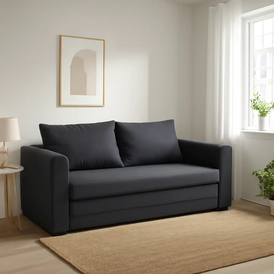 Møbelmontering Sovesofa SKILLEBEKK mørkegråt stof | Professionel Møbelmontør