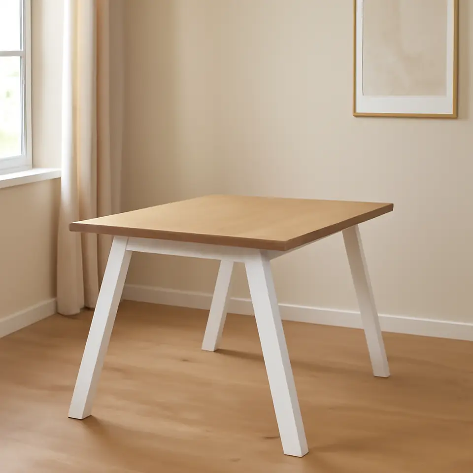 Møbelmontering Spisebord SKAGEN 90×150 eg/hvid | Få et tilbud i dag