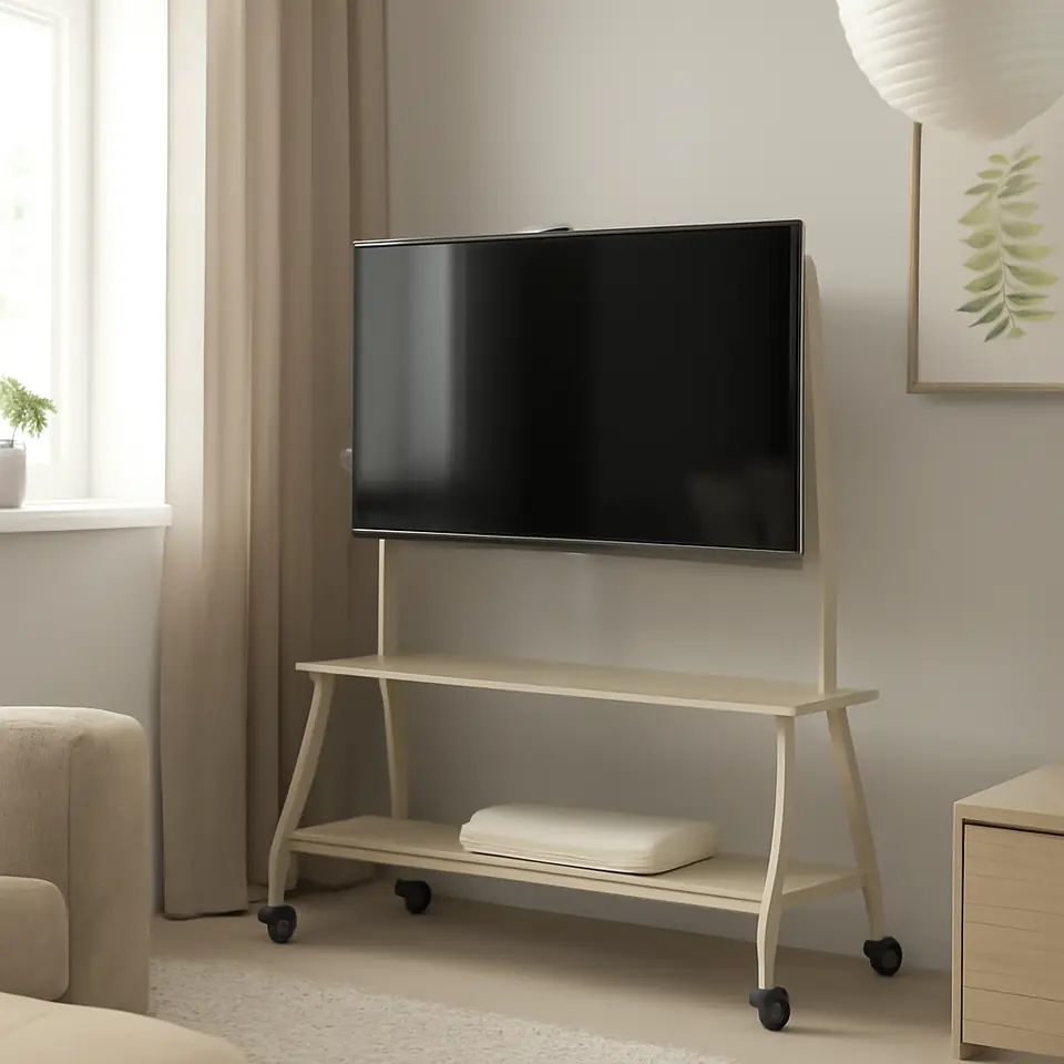 Møbelmontering TV-stander EJDRUP 1 hylde beige | Billig & Hurtig i København