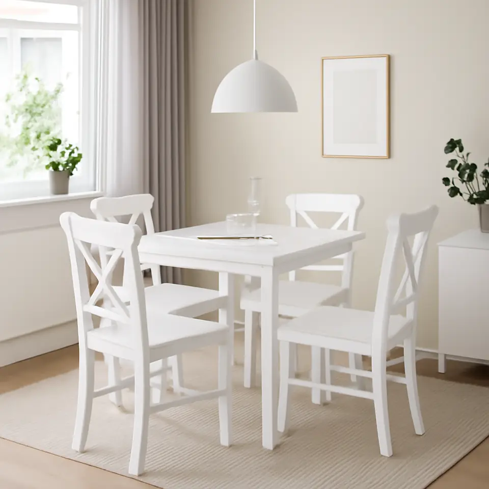 Møbelmontering EJBY L118 bord hvid + 4 EJBY stole hvid | Samling af Møbler i Rødovre & Kbh