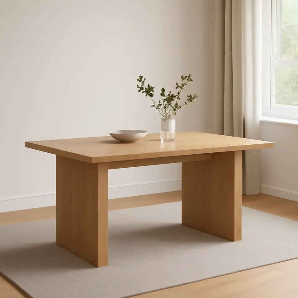Møbelmontering Spisebord MUNKEBY 90×180 varm egefarve | Professionel Møbelmontør