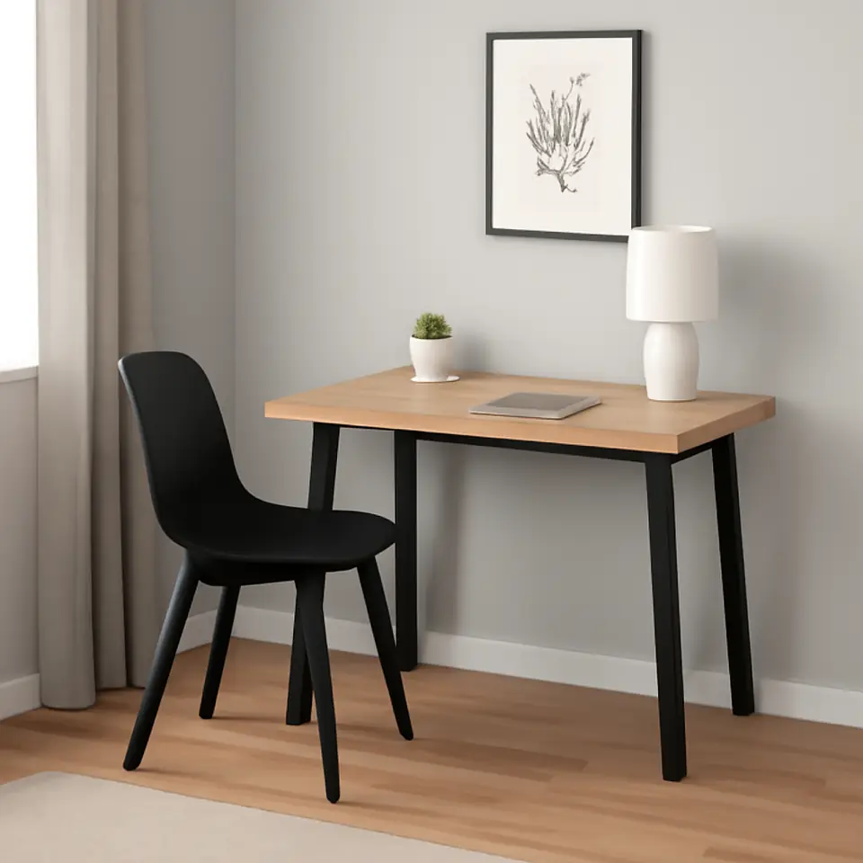 Møbelmontering Skrivebord SKOVLUNDE 60×120 eg natur/sort | Samling af Møbler i Rødovre & Kbh
