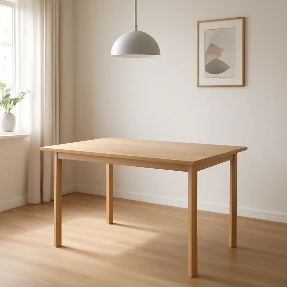 Møbelmontering Spisebord ALSTED 90×160 natur egefarve | Fast Pris i Storkøbenhavn
