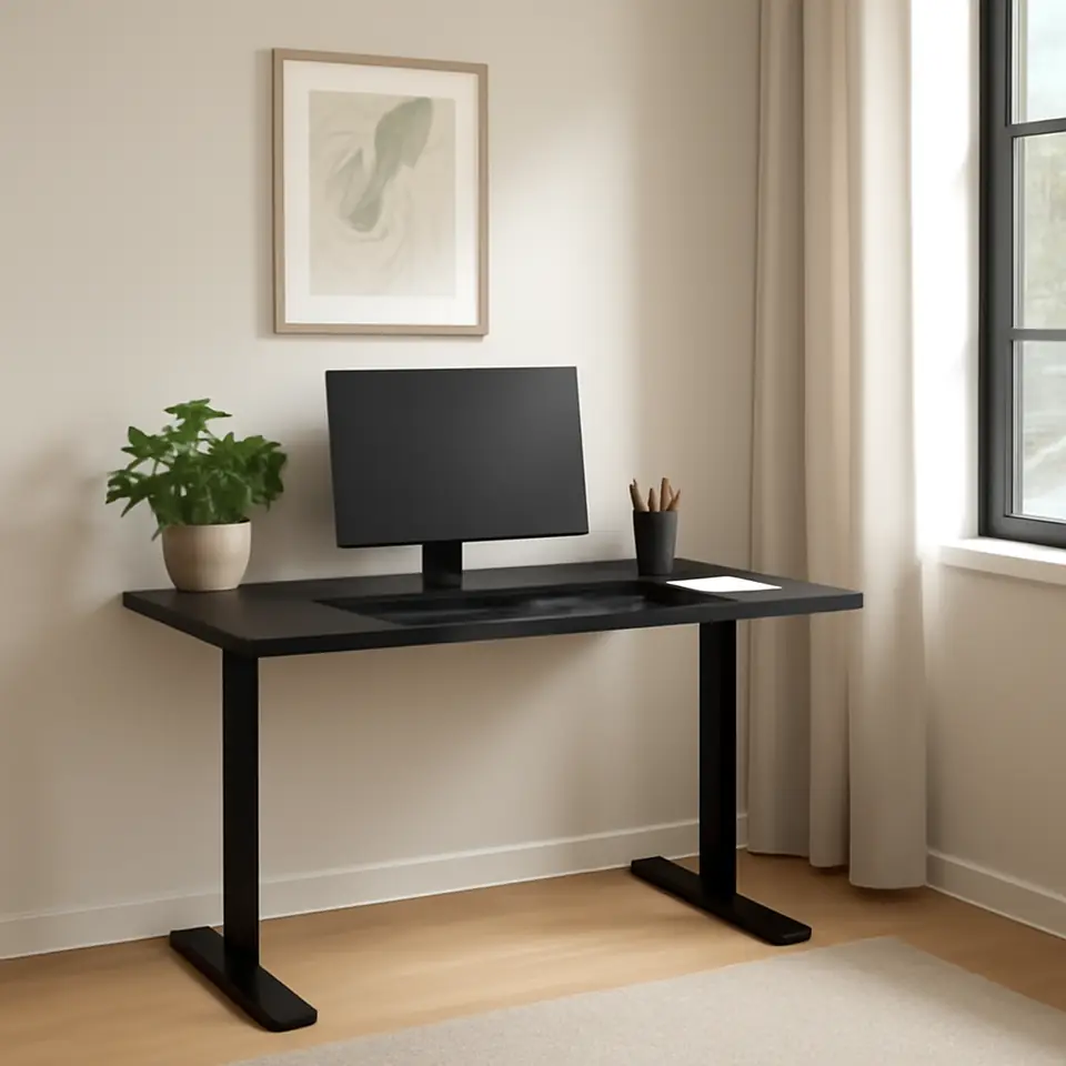 Møbelmontering Skrivebord STAUNING 60×120 sort | Fast Pris i Storkøbenhavn