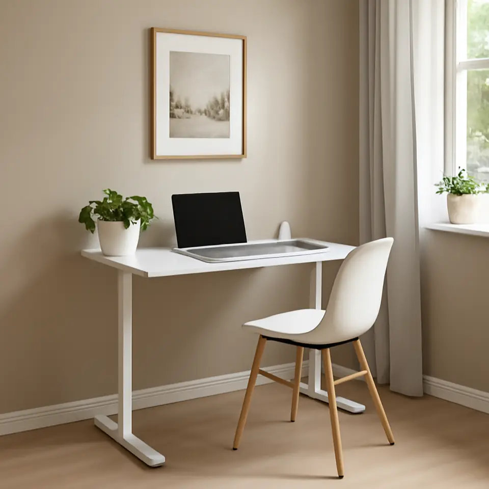 Møbelmontering Skrivebord STAUNING 60×120 hvid | Billig & Hurtig i København
