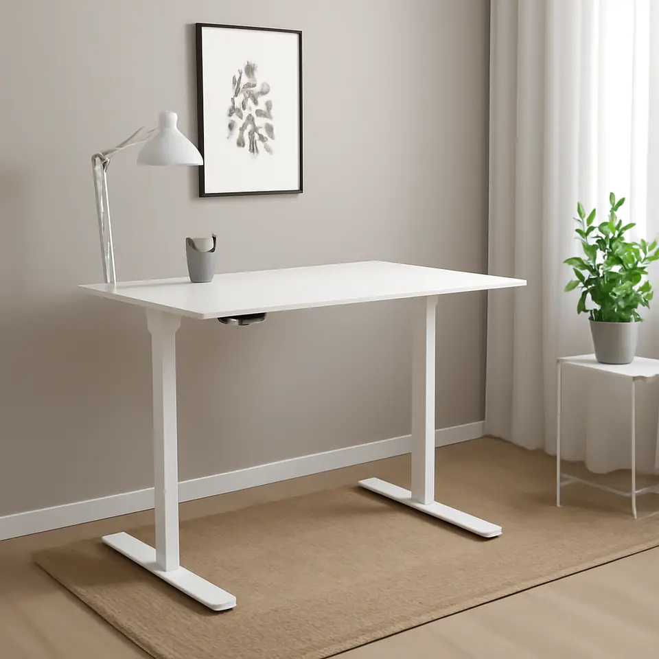 Møbelmontering Hæve sænkebord SVANEKE 60×120 hvid | Professionel Møbelmontør