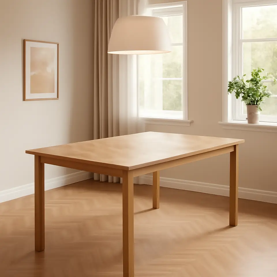 Møbelmontering Spisebord HARESKOV 100×200 natur eg | Professionel Møbelmontør