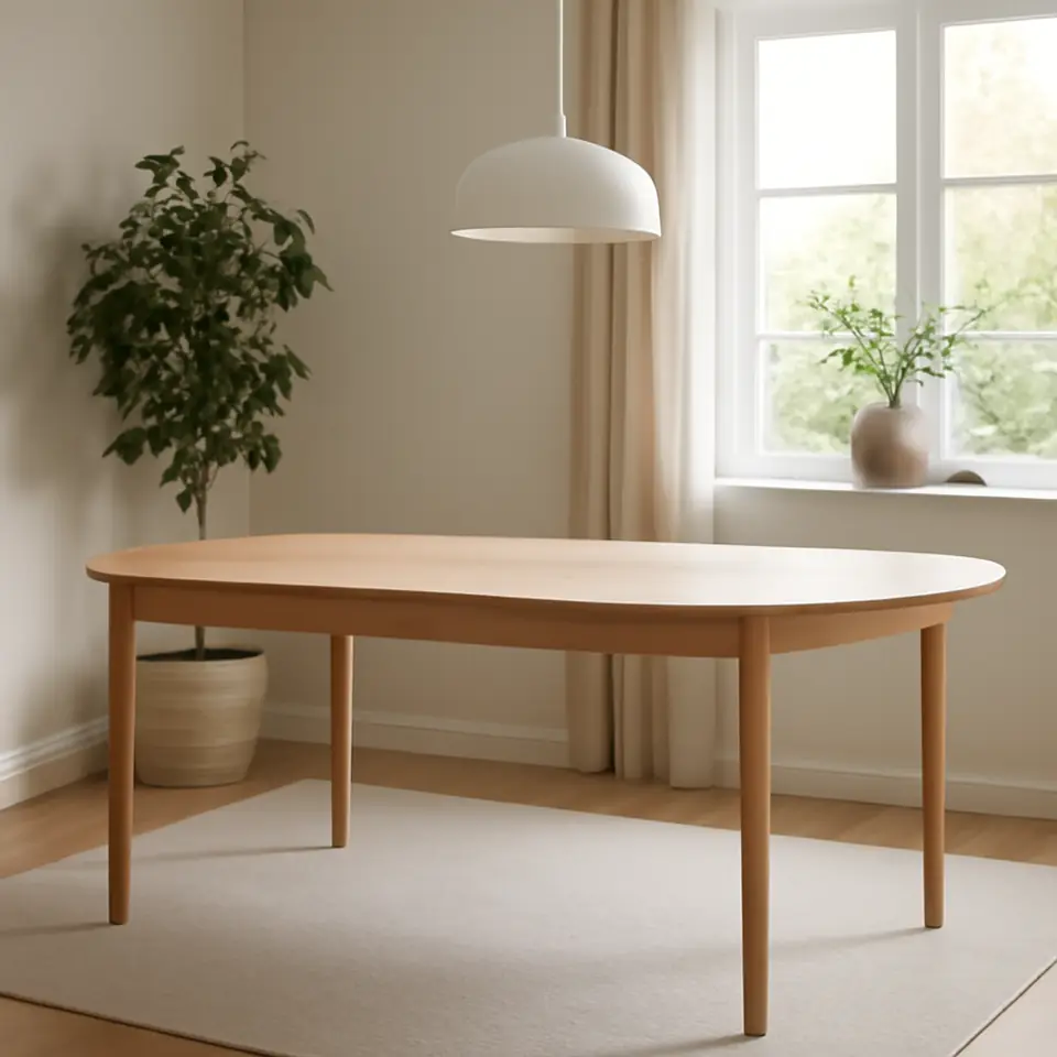 Møbelmontering Spisebord MARSTRAND 100×200/280 natur eg | Få et tilbud i dag