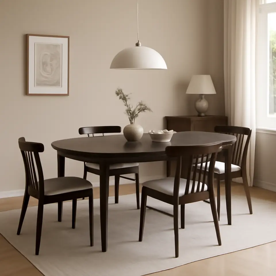 Møbelmontering Spisebord MARSTRAND 100×200/280 mørk eg | Få et tilbud i dag
