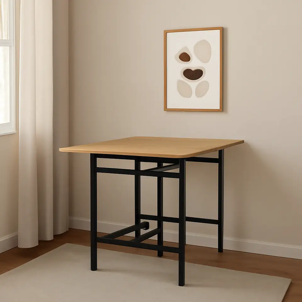 Møbelmontering Spisebord FOLDINGBRO 75×38/84/130 varm egefarve | Professionel Møbelmontør
