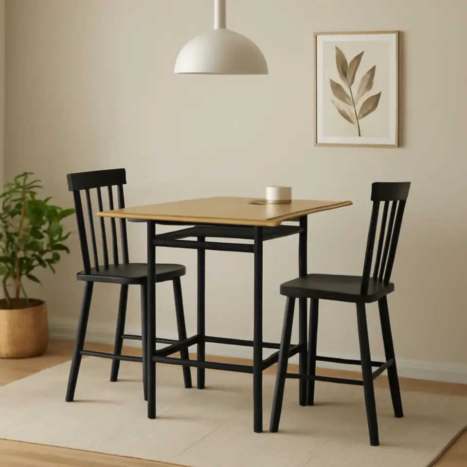 Møbelmontering Spisebord FOLDINGBRO 75×38/84/130 varm egefarve | Professionel Møbelmontør