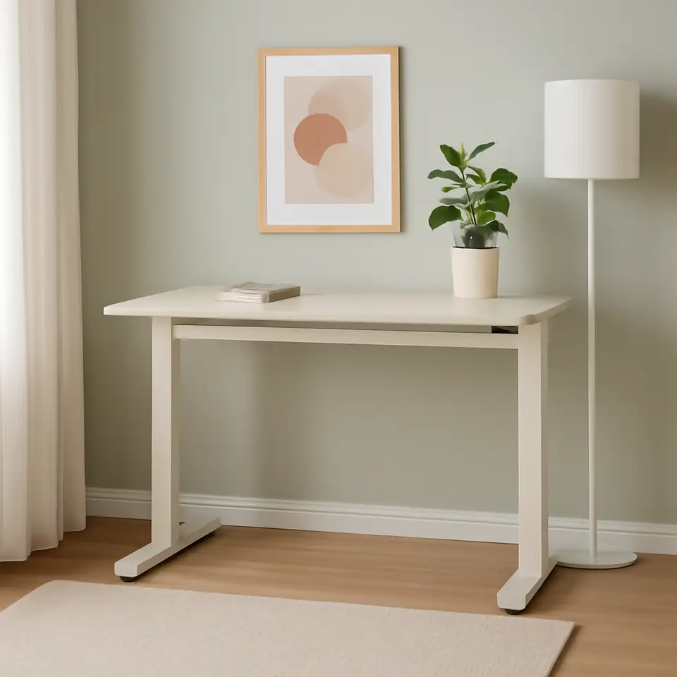 Møbelmontering Gas hæve sænkebord LUNDTOFT 70×130 beige | Fast Pris i Storkøbenhavn