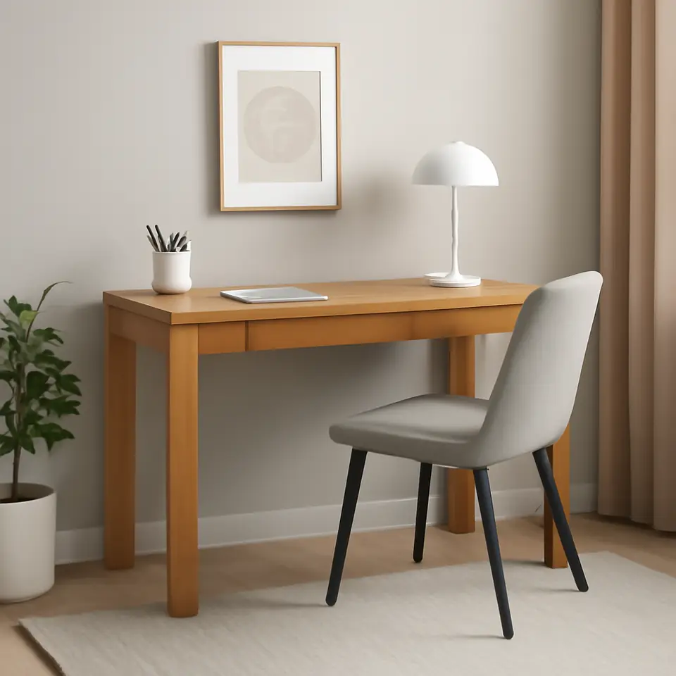 Møbelmontering Skrivebord HAGE 60×130 2 skuffer eg | Fast Pris i Storkøbenhavn