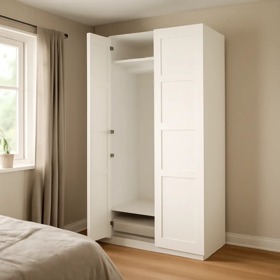 Møbelmontering PAX / BERGSBO Garderobeskab, hvid/hvid, 100x60x236 cm | Billig & Hurtig i København