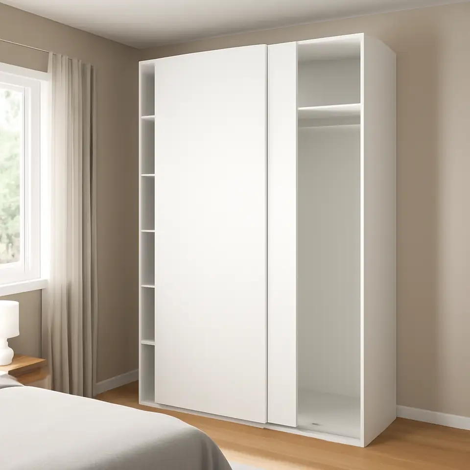 Møbelmontering PAX / HASVIK Garderobeskab, hvid/hvid, 150x66x236 cm | Fast Pris i Storkøbenhavn