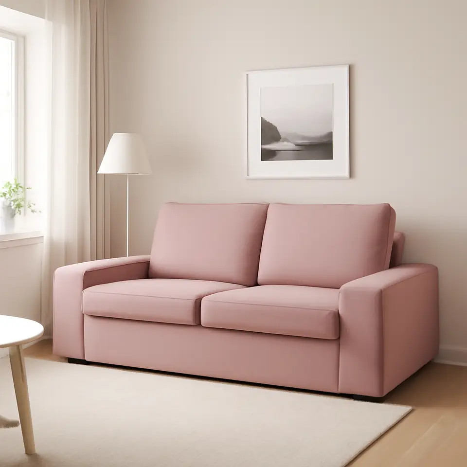 Møbelmontering KIVIK 2-pers. sofa, Gunnared lyserød | Professionel Møbelmontør