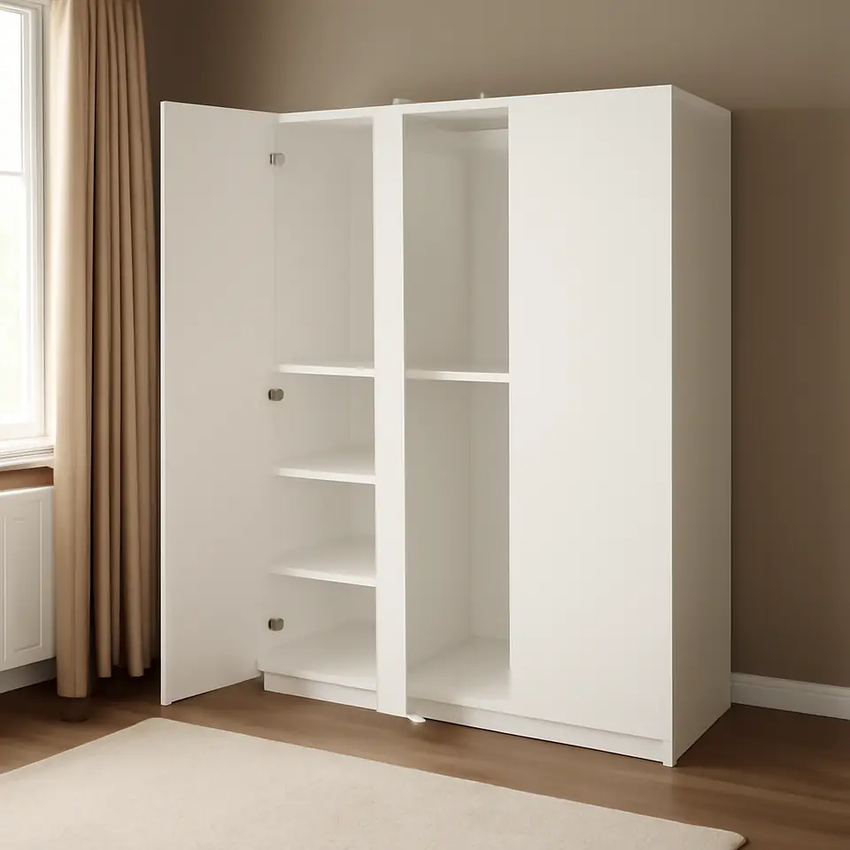 Møbelmontering PAX / FORSAND Garderobekombination, hvid/hvid, 150x60x201 cm | Professionel Møbelmontør
