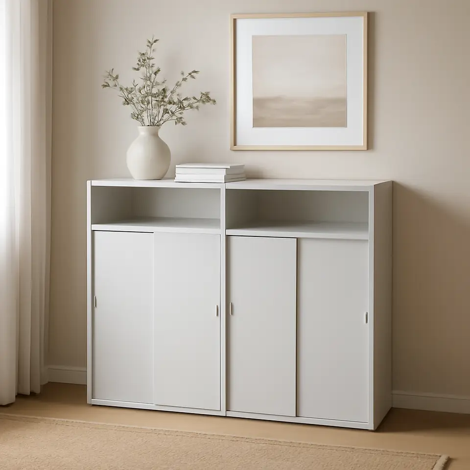 Møbelmontering SPIKSMED Skabskombination, lysegrå, 119x32x97 cm | Samling af Møbler i Rødovre & Kbh