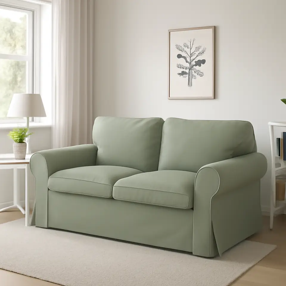 Møbelmontering EKTORP 2-pers. sofa, Hakebo grågrøn | Professionel Møbelmontør