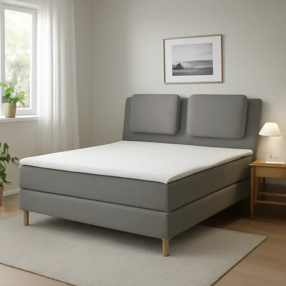 Møbelmontering LILLFJÄLLET Kontinentalseng, Vågstranda fast/Nordberget Tibbleby beige, 160×200 cm | Få et tilbud i dag