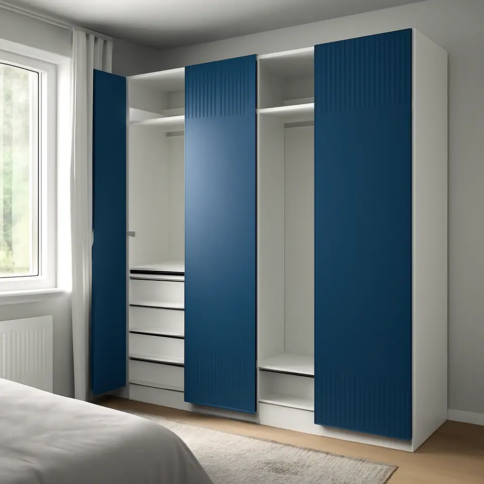 Møbelmontering PAX / FYRUDDEN Garderobekombination, hvid/hvid, 200x60x236 cm | Billig & Hurtig i København