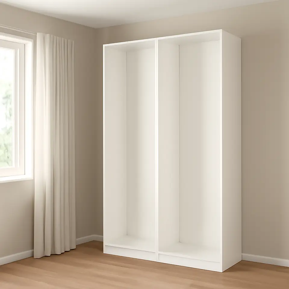 Møbelmontering PAX 2 garderobestel, hvid, 150x35x236 cm | Professionel Møbelmontør