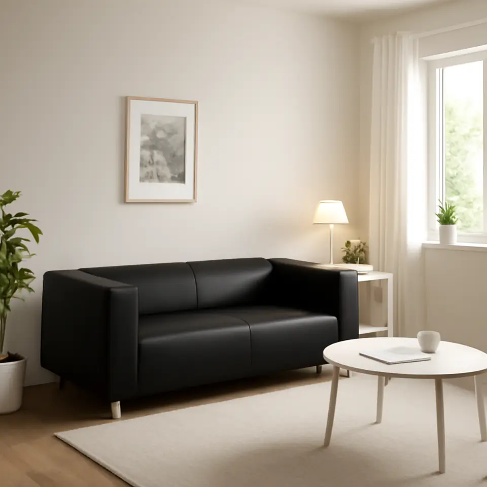 Møbelmontering KLIPPAN 2-pers. sofa, Bomstad sort | Professionel Møbelmontør