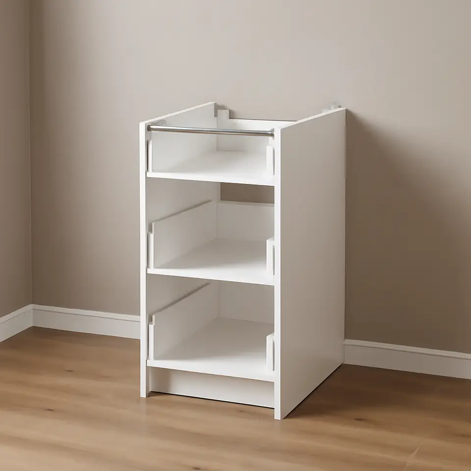 Møbelmontering ENHET Underskab med 3 skuffer, hvid, 40x60x75 cm | Få et tilbud i dag