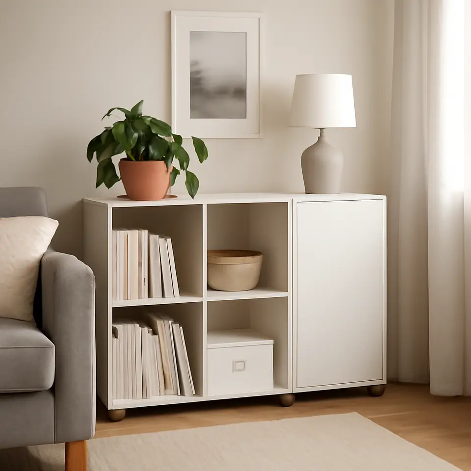 Møbelmontering EKET Skabskombination med fødder, hvid, 105x35x72 cm | Fast Pris i Storkøbenhavn