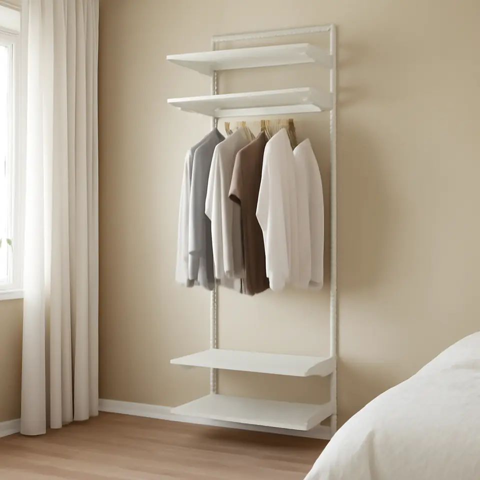 Møbelmontering BOAXEL Garderobekombination, hvid, 82x40x201 cm | Professionel Møbelmontør