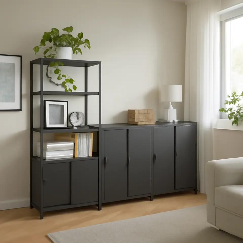 Møbelmontering TROTTEN Skabskombination, antracit, 240×180 cm | Samling af Møbler i Rødovre & Kbh