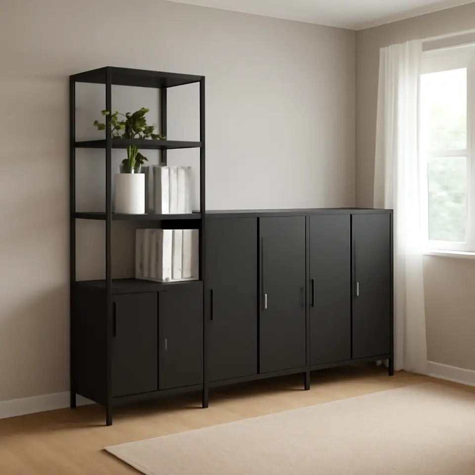 Møbelmontering TROTTEN Skabskombination, antracit, 240×180 cm | Samling af Møbler i Rødovre & Kbh