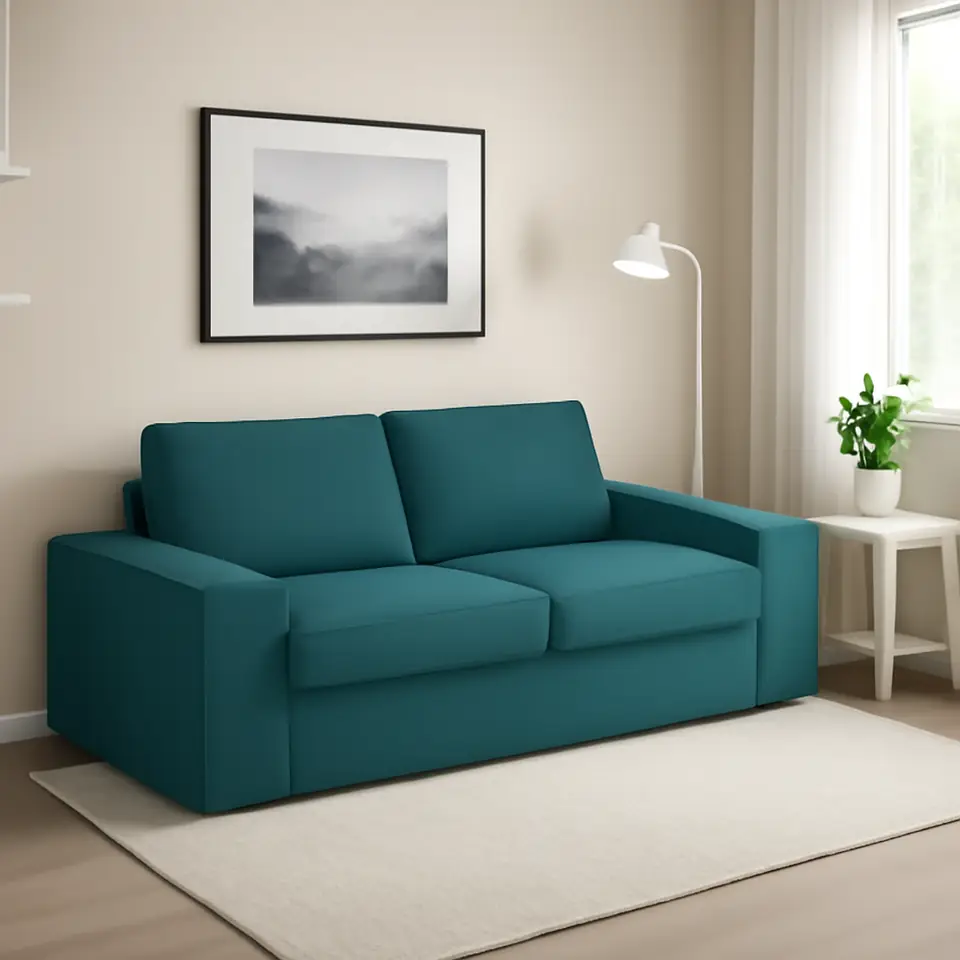 Møbelmontering KIVIK 2-pers. sofa, Kelinge turkisgrå | Professionel Møbelmontør