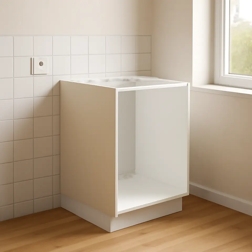 Møbelmontering METOD Underskab til vask, hvid/Havstorp beige, 60×60 cm | Billig & Hurtig i København